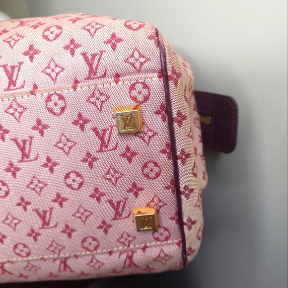 Louis Vuitton Denim Min Lin Josephine GM Bordeaux Monogram, Red - Picture 8 of 11